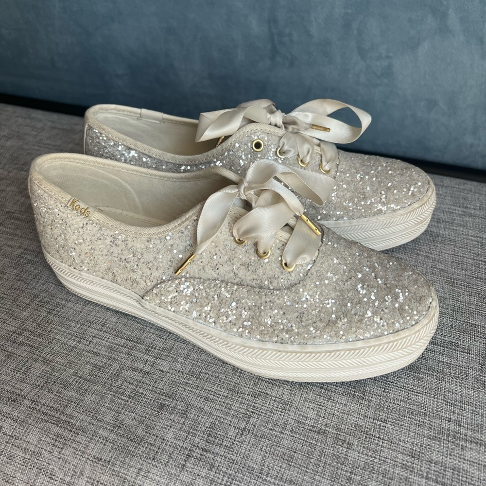 Kate Spade Platform Glitter Sneaker